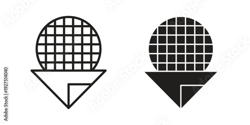 Stroopwafel icon in editable style. Vector icon graphics