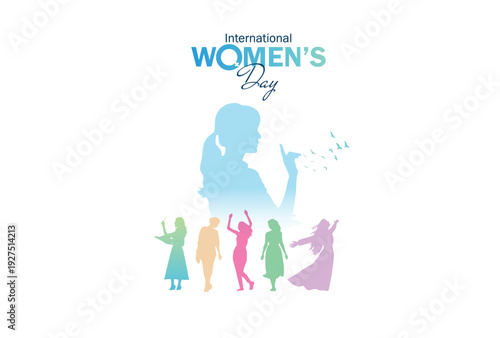 International Women's Day concept background. #GiveToGain Women Equality Day Concept.