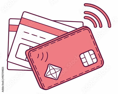 Credit Card icon silhouette vector illustration isolated on white background