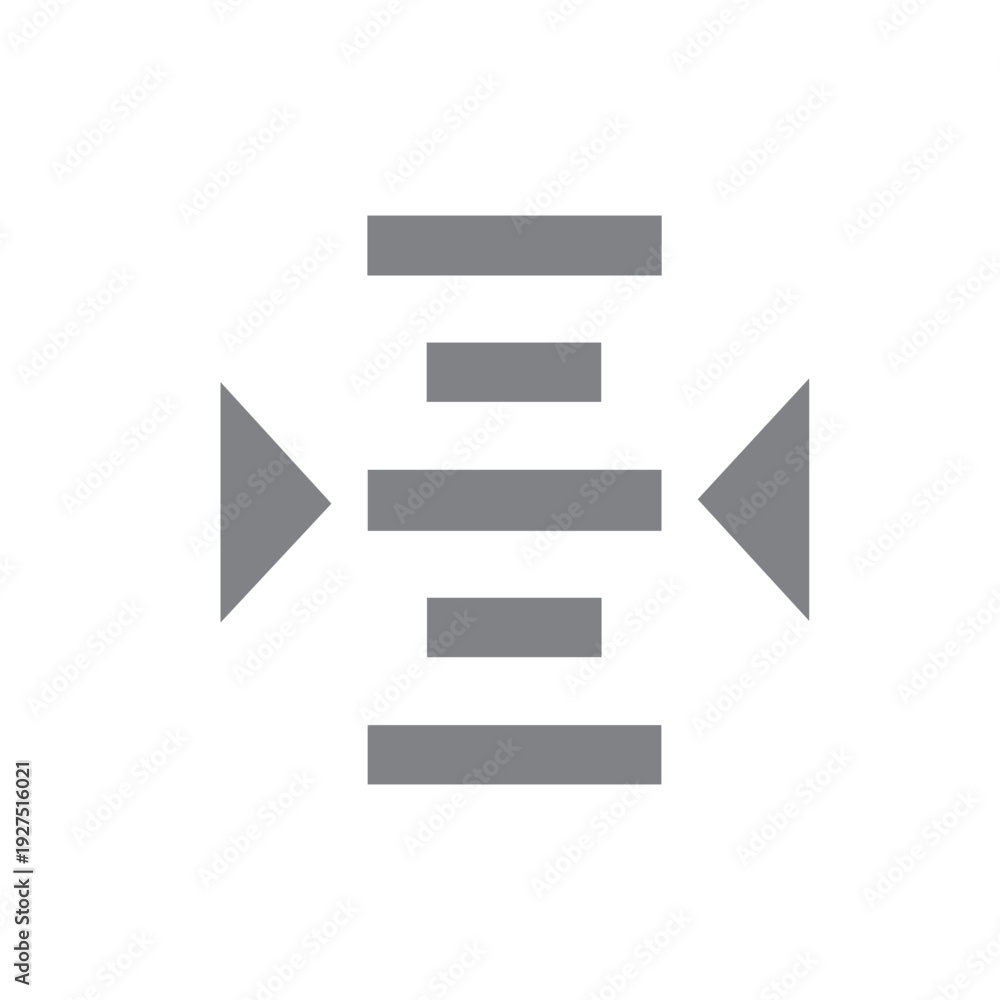 Obraz premium Centered geometric logo