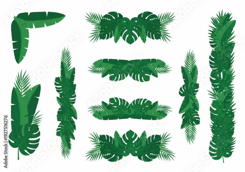 Collection of Tropical Leaves for Nature Inspired Designs