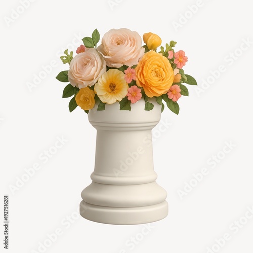 Elegant floral arrangement illustration.