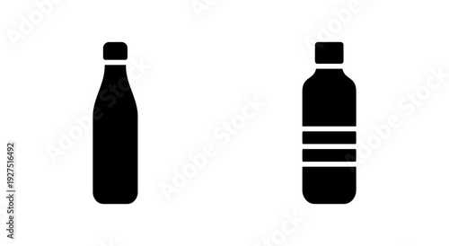 Bottle icon symbol for apps and websites. bottle sign and symbol