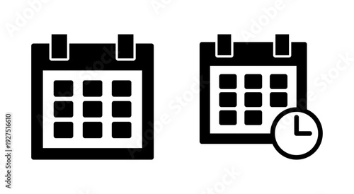 Calendar icon symbol for apps and websites. Calender sign and symbol. Schedule icon symbol