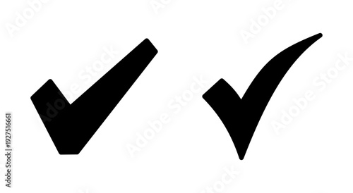 Check mark icon symbol for apps and websites. Tick mark sign and symbol