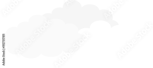 Fluffy White Cloud Weather Icon for Sunny Day