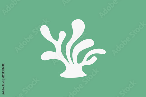 simple coral sea silhouette logo