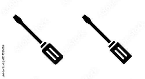 Screwdriver icon symbol for apps and websites. tools sign and symbol