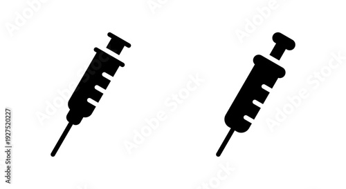 Syringe icon symbol for apps and websites. injection sign and symbol.vaccine icon