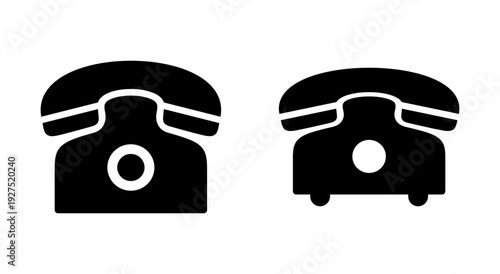Telephone icon symbol for apps and websites. phone sign and symbol