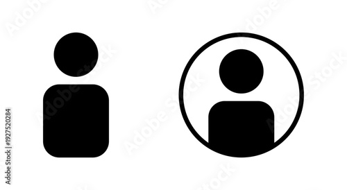 User icon symbol for apps and websites. person sign and symbol. people icon.