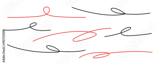 装飾に使えるラインイラスト素材