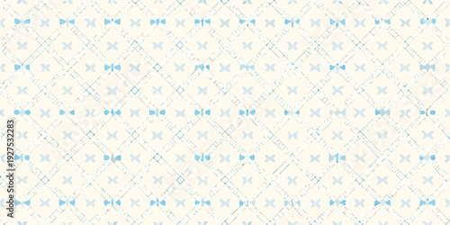 Pale blue bow tie pattern on a creamy white background