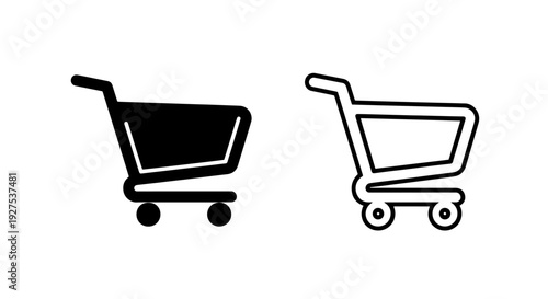 Essential Shopping Cart Icons for E-commerce and Online Store Interface
