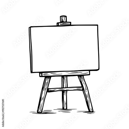 Blank Canvas on Easel