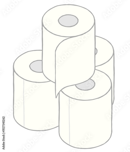 複数のトイレットペーパー