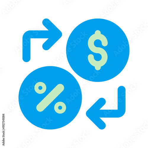 conversion rate duo tone icon