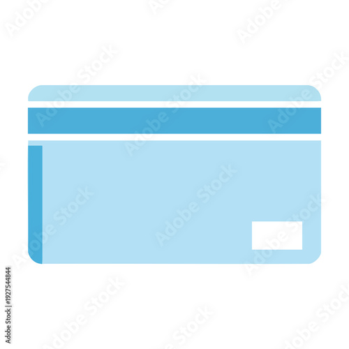 Close up of a Modern Contactless Payment Card with Chip and Magnetic Stripe