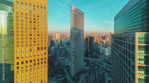 Tokyo Skyline Sunset Timelapse