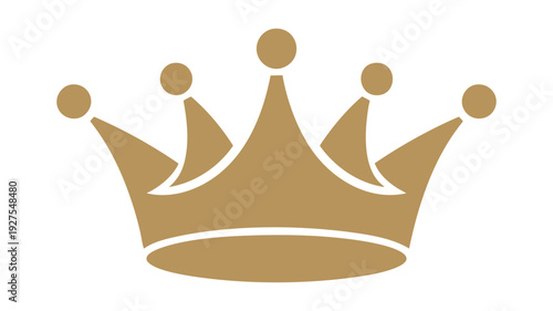 Elegant golden crown symbolizing regal authority and monarchy