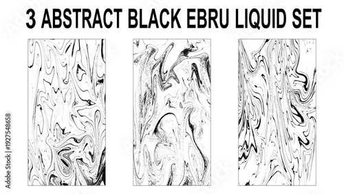 Set of white and black marble texture vector background. Stone or rock bundle, collection.
