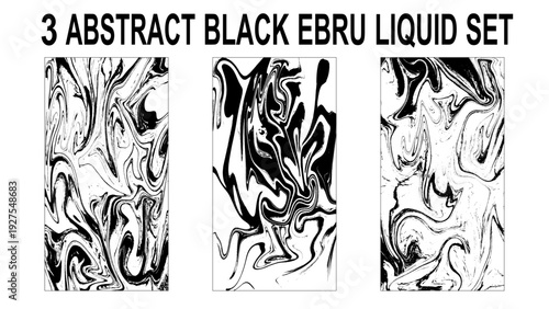 Set of white and black marble texture vector background. Stone or rock bundle, collection.