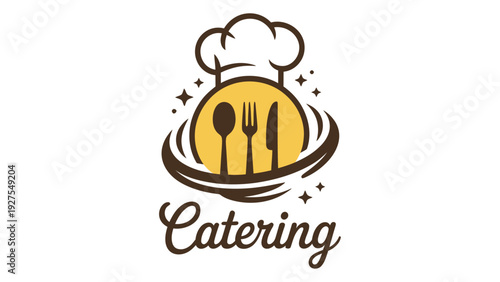 Vibrant logo design for a professional catering service business