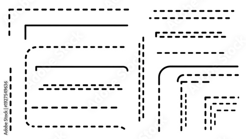 Vector Icon Sheet Featuring Business Elements in a Modern Office Environment from a Top-Down Viewpoint