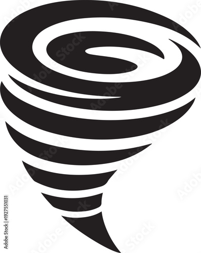 A powerful tornado swirling with intense force and destruction