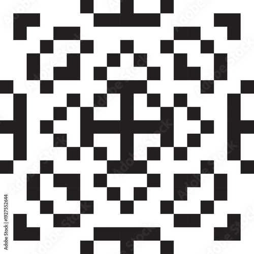 Pattern ornament pixel art element 