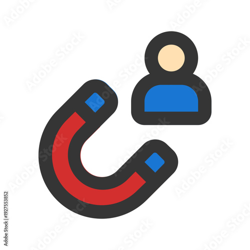 acquisition flat line icon