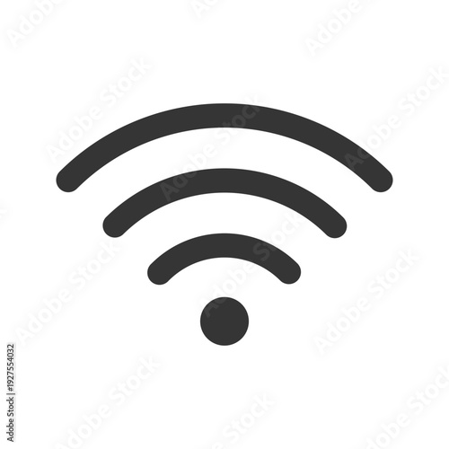 wifi flat line icon