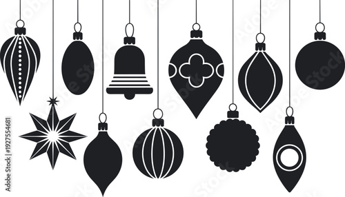 Christmas ornaments decorations baubles hanging xmas tree