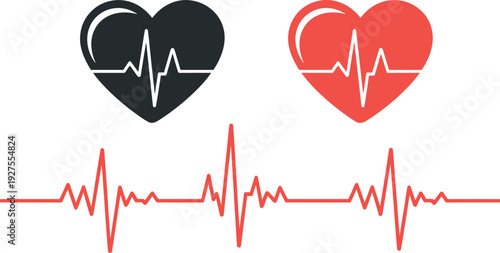 Heart health cardiology medical heartbeat cardiovascular disease awareness