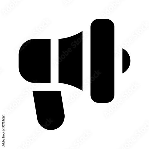 megaphone glyph icon