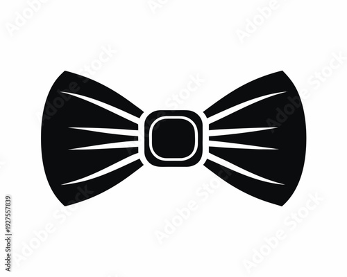 Classic Bow Tie Silhouette Vector Graphic Design