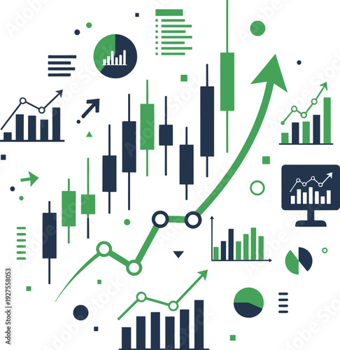 Stock market trading analysis dashboard financial data visualization