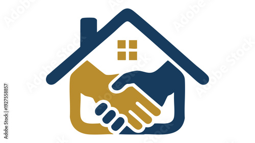 Illustration of a handshake symbolizing real estate or housing agreement