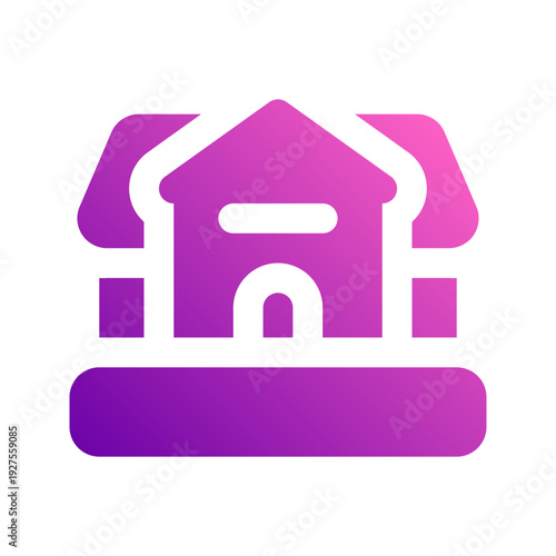 accommodation glyph gradient icon