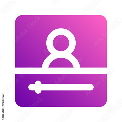 vlogger glyph gradient icon