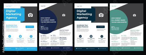 flyer template design with modern and minimalist styleCorporate business flyer template design set, Brochure design, cover modern layout, annual report, poster, flyer in A4 with colorful business pro 