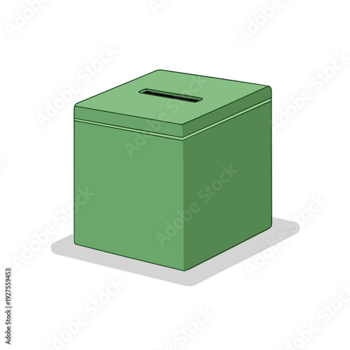 Modern Green Cashbox for Secure Cash Handling and Transactions