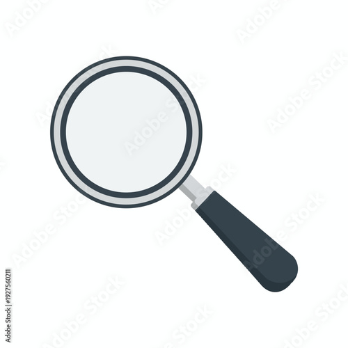 Close Up of a Magnifying Glass for Search Investigation and Discovery