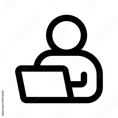 freelance line icon