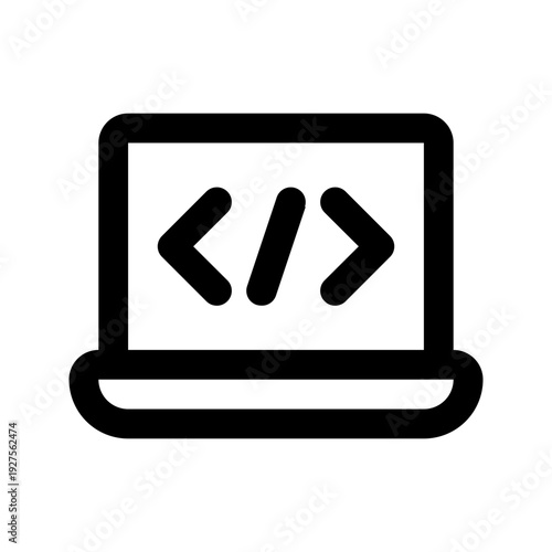 web development line icon