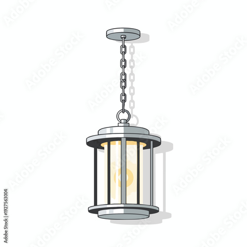 Elegant Pendant Light Fixture Illustration