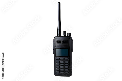 Modern Rugged Military Walkie-Talkie with Flexible Antenna