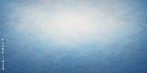 An abstract blue grunge backdrop featuring a dark storm texture blended with bright misty clouds and a vintage paper pattern