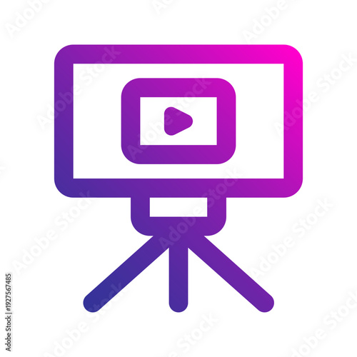 vlog line gradient icon