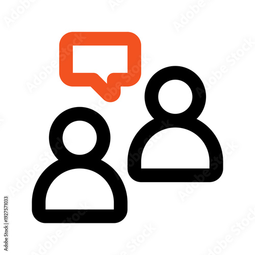 mentor outline color icon